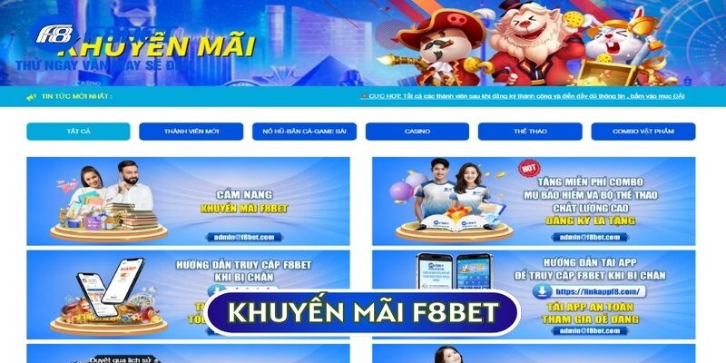 Chi tiết về một số khuyến mãi F8BET cực khủng